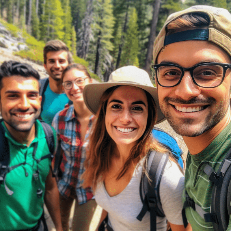 young_group_of_attractive_smiling_thirty_year_old_people_on_a_hike